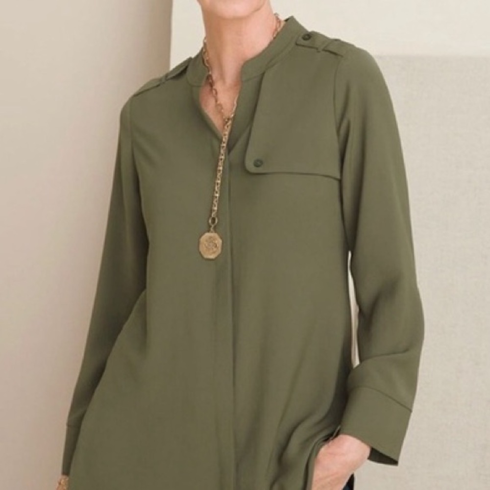 Chico's Sage Green Blouse